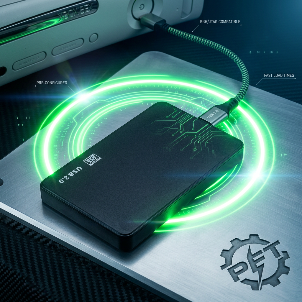 Gaming Console Xbox 360 - High-Speed USB 3.0 External Gaming Drive
