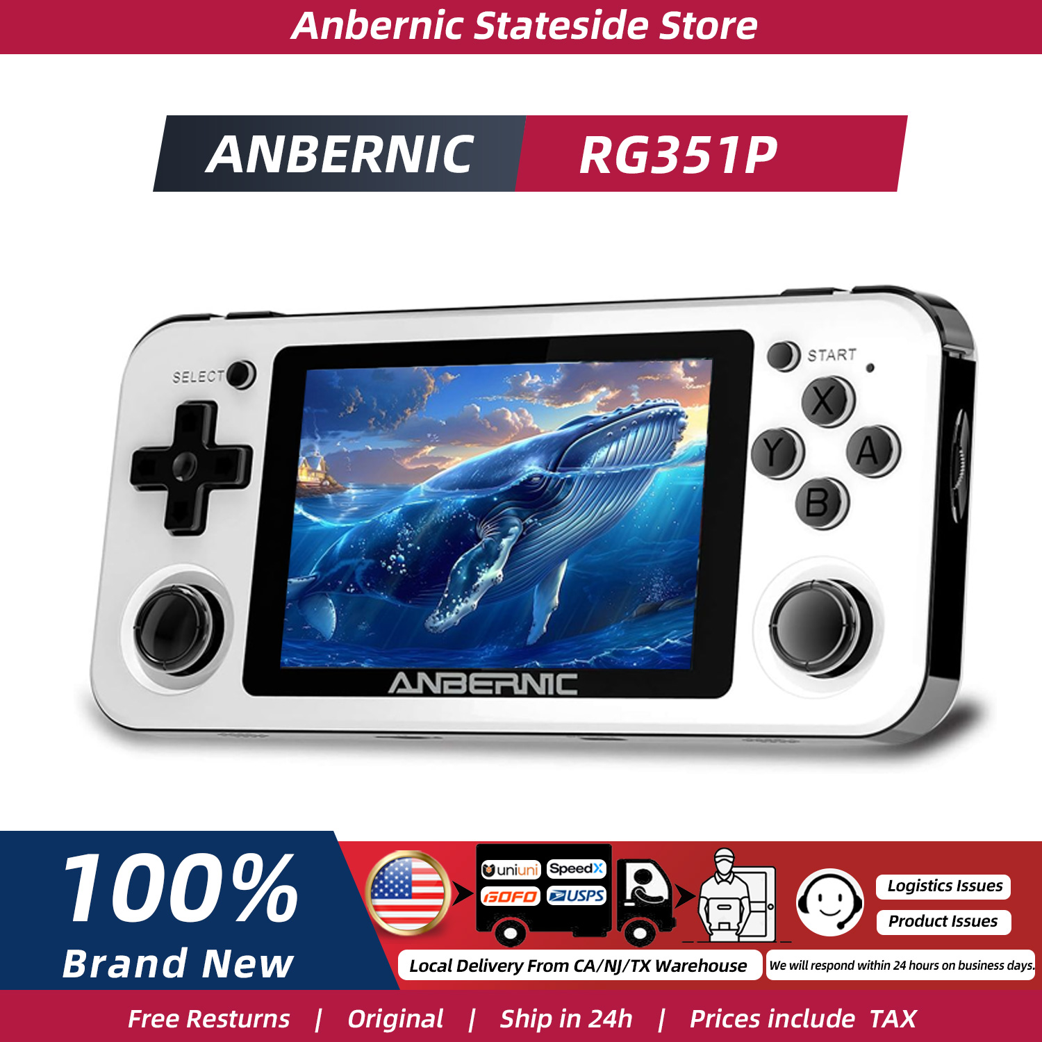 ANBERNIC RG351P Handheld Retro - Gaming Console Ayaneo reseña y precio