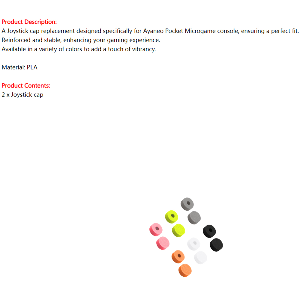 Joystick cap Replacement Parts - Gaming Console Ayaneo reseña y precio