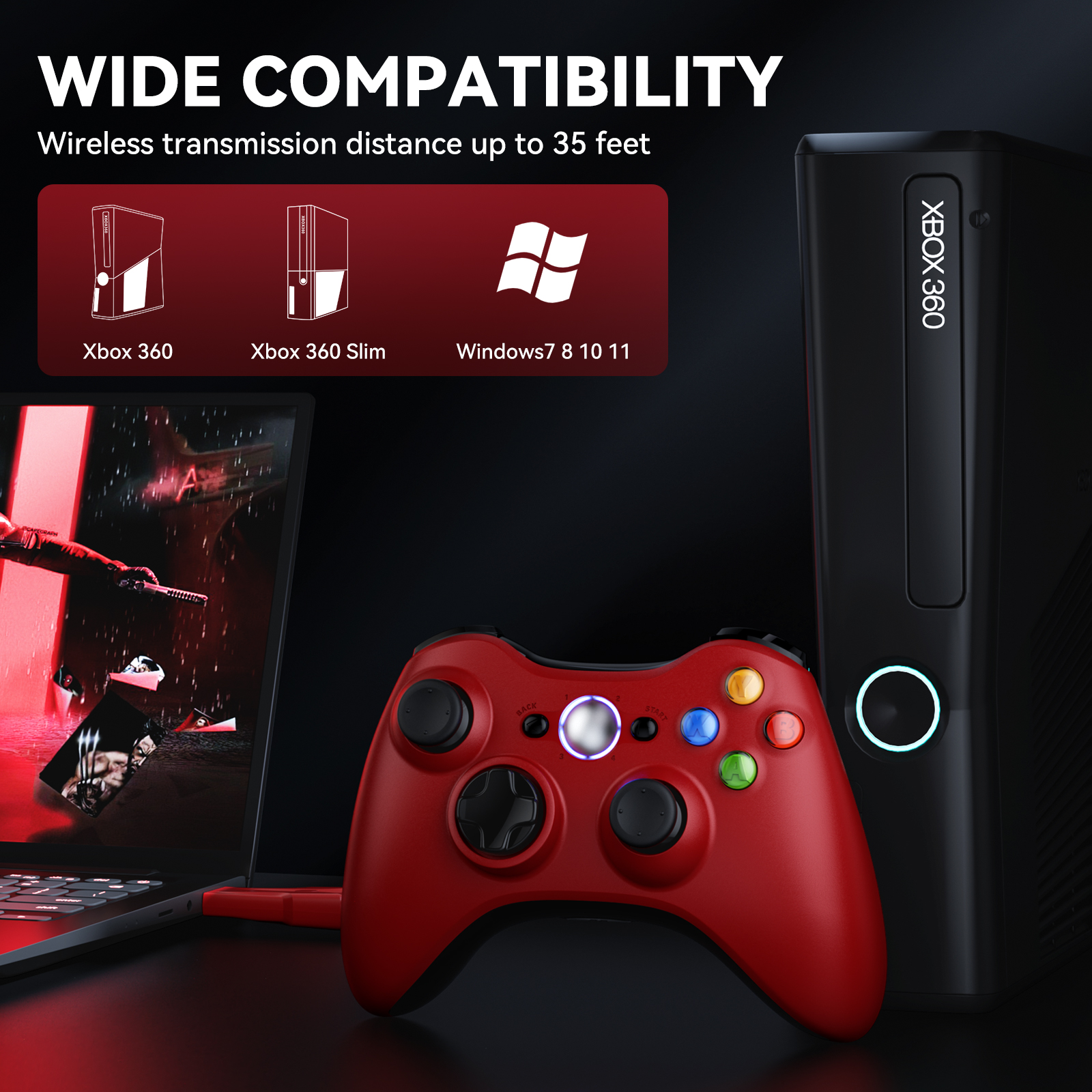 For Xbox 360 Gamepad Wireless  - Gaming Console Xbox 360 reseña y precio