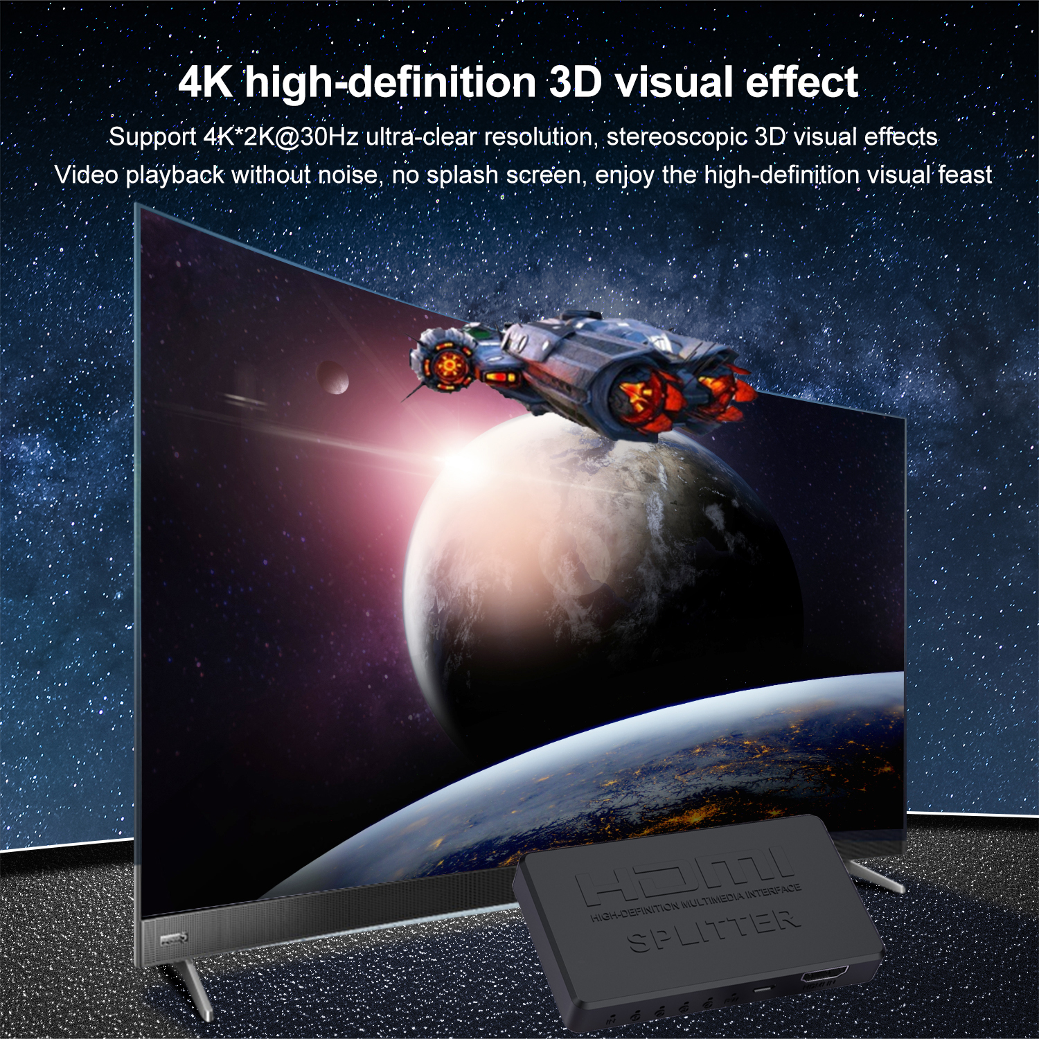 4K 2K HDMI Splitter 1 in 4 out - Gaming Console Bundle reseña y precio