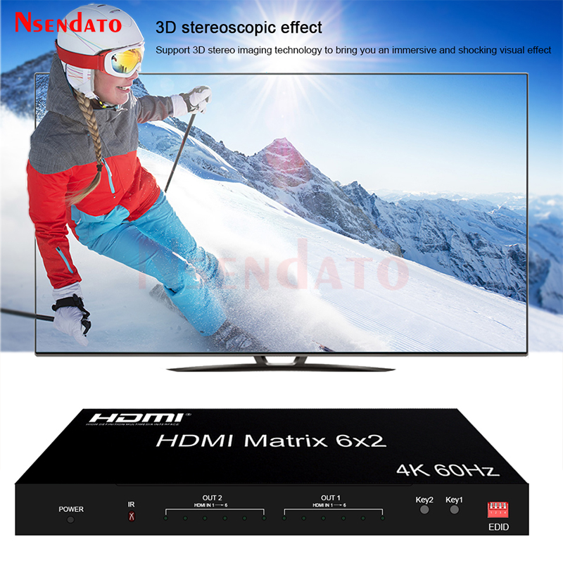 6x2 HDMI Matrix Switch 4k 60hz - Gaming Console Bundle reseña y precio