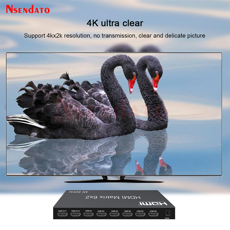 6x2 HDMI Matrix Switch 4k 60hz - Gaming Console Bundle reseña y precio