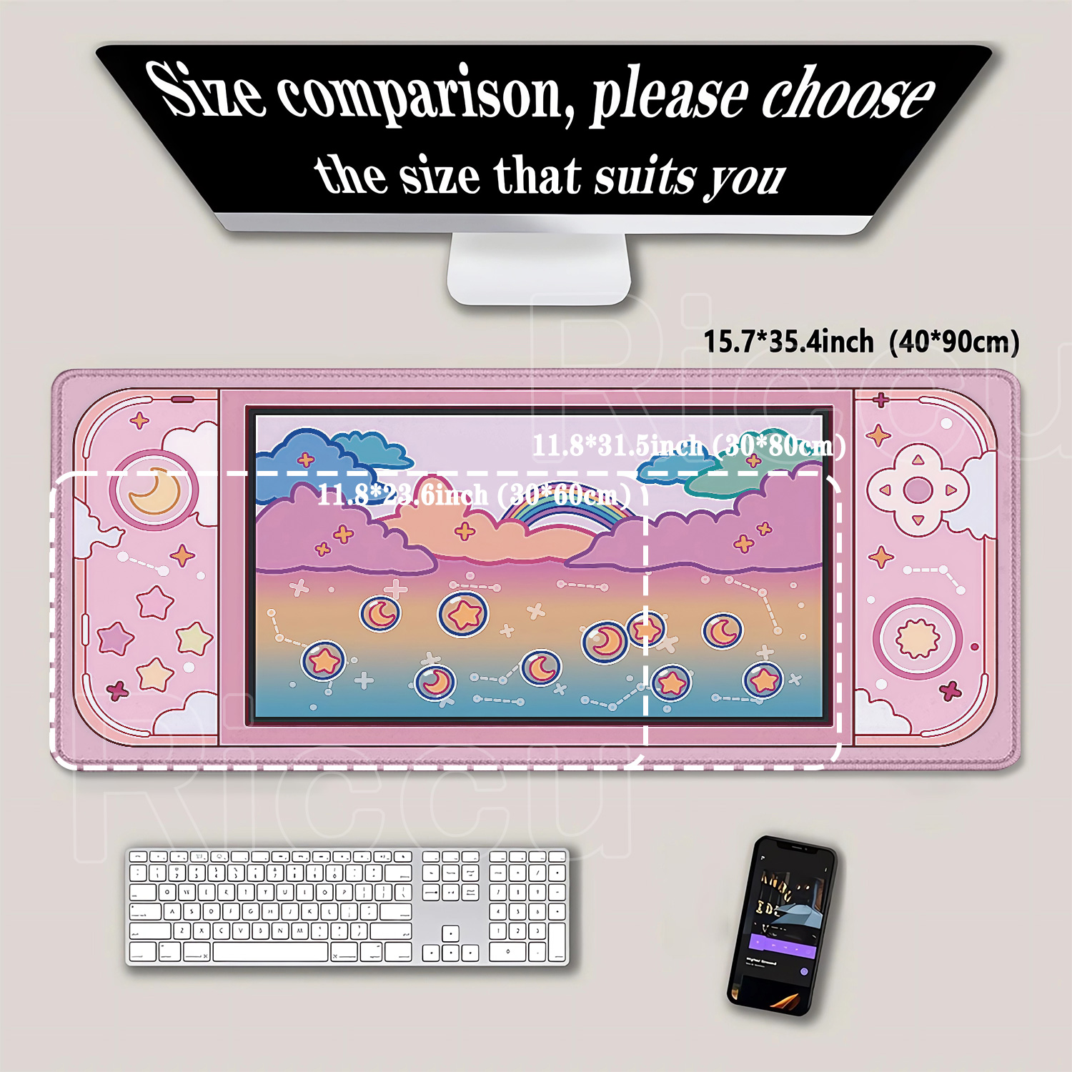 Mousepad Stars Moon Gaming Con - Gaming Console Cloud reseña y precio