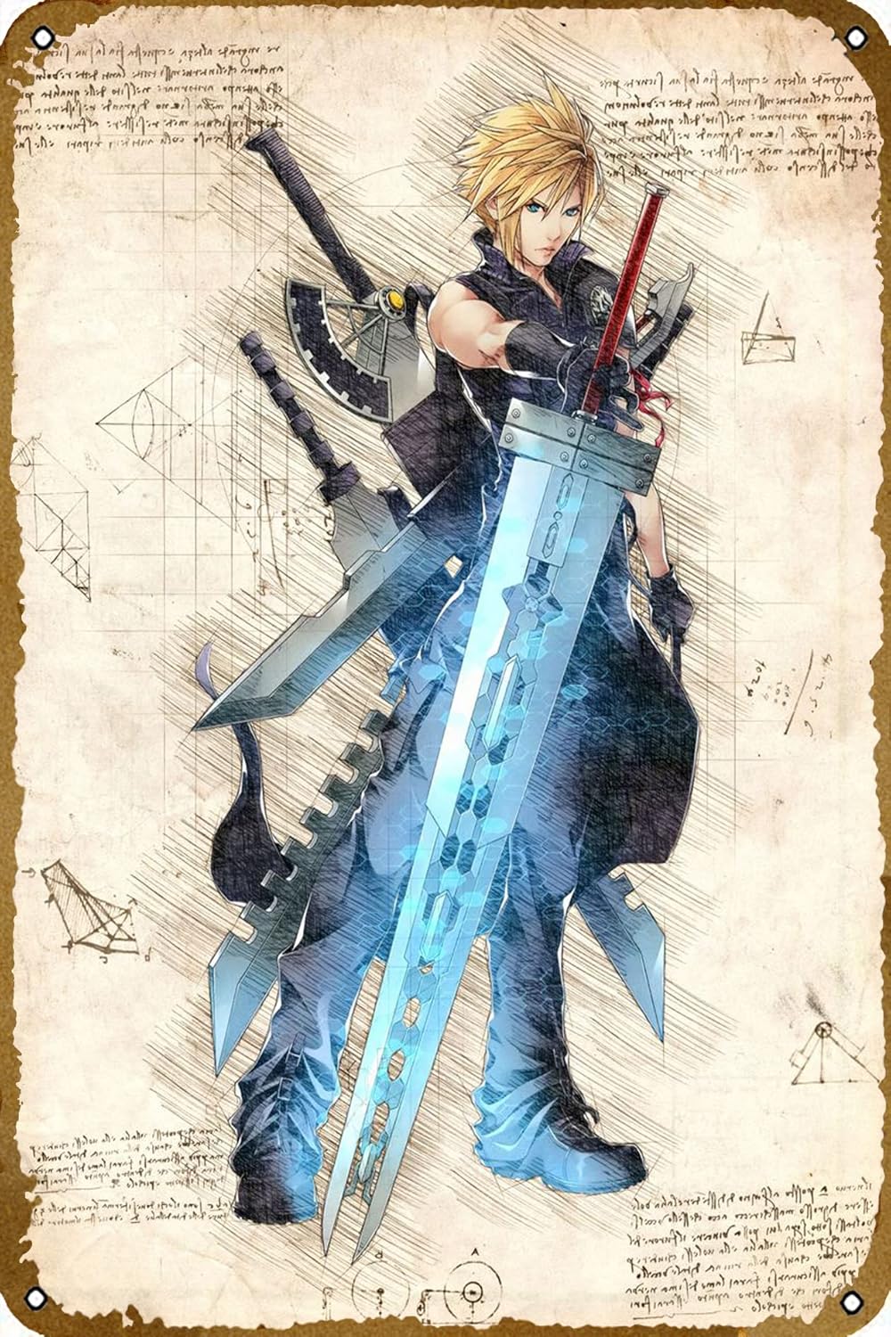Cloud Strife FFVII Game Poster - Gaming Console Cloud reseña y precio