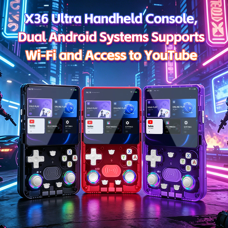 X36Ultra Retro Handheld Consol - Retro Gaming Console Youtube reseña y precio