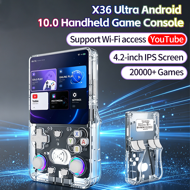 X36Ultra Retro Handheld Consol - Retro Gaming Console Youtube reseña y precio