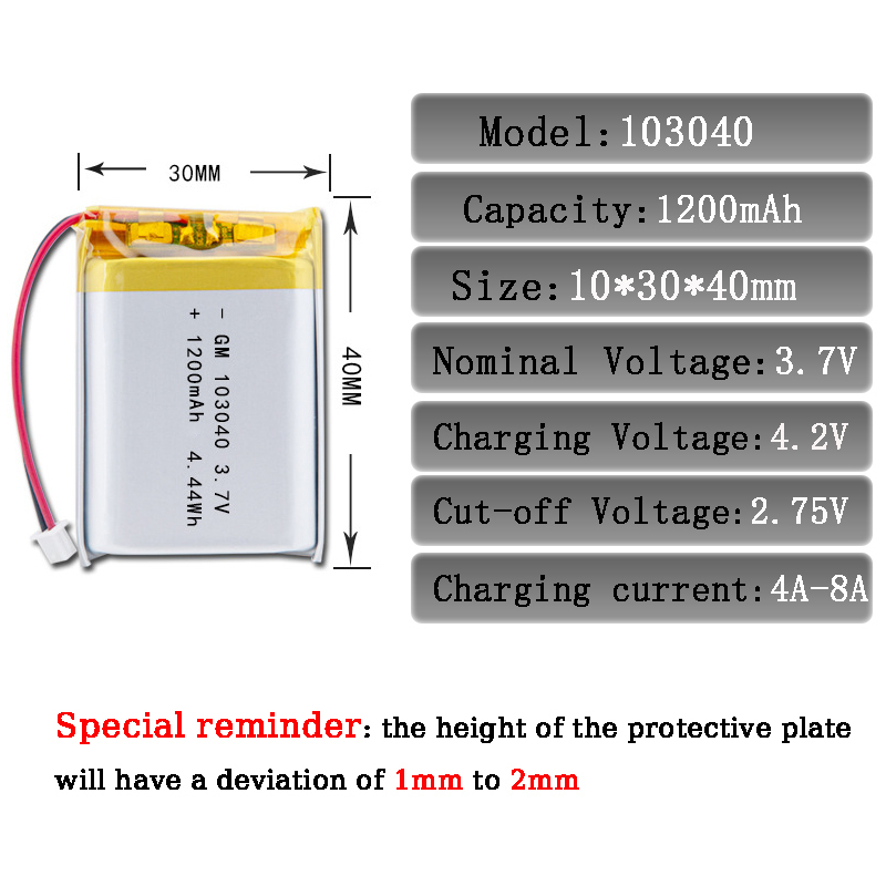 3.7V 1200mAh 103040 Lithium Po - Gaming Console Bundle reseña y precio
